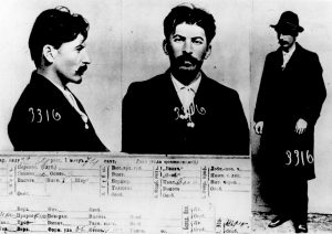 Mugshot of Joseph Stalin held by Okharna: the Tsarist Secret Police, 1911 