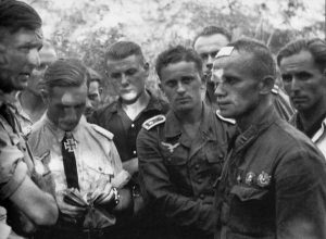 Major Yakov Ivanovich Antonov in German custody, Mozdok, 1942 