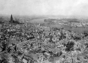 The devastation of Cologne, Germany. April 1945. 