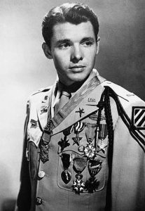 Audie Murphy, the most decorated American soldier of World War 2.