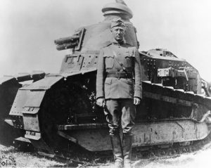 George Patton and Renault Tank (1918)