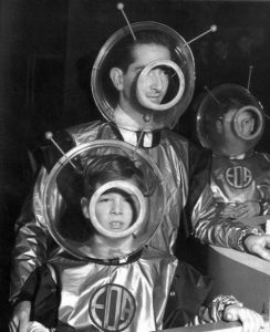  King Peter of Yugoslavia and his son, tested space suits in 1953.