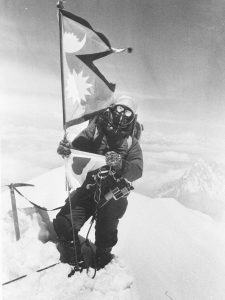 Junko Tabei, the first woman to summit of Mount Everest, 1975.