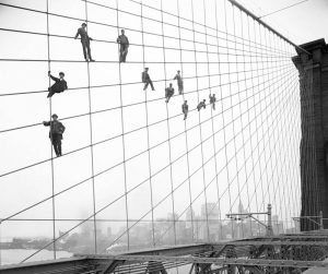 Brooklyn Bridge Construction Workers 1914 