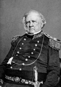 Winfield Scott, the former commanding general of the US Army, 1862.