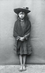 Adelaide Springett, a poor girl from London's Spitalfields area, 1901.