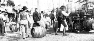 Beer delivery for the Oktoberfest, Munich 1908 