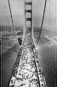 Opening of the Golden Gate Bridge (5/27/1937)