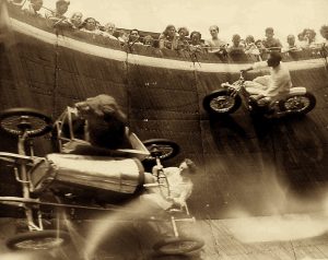 Lion rode a go-kart at a carnival in 1929!