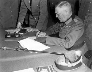 Keitel Signs Surrender (1945)