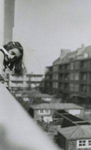 Anne Frank briefly peered from the window, captured in 1941.