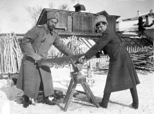 Tsar Nikolai II and Alexei in Tobolsk (1917)