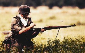 Soldier of Wermacht in combat shooting Kar98 - Unknown Date(1939-1945) [1280-800]