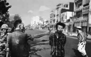 A VietCong Prisoner executed in the streets of Saigon by General Nguyen Ngoc Loan during the Tet Offensive, February 1st, 1968. 