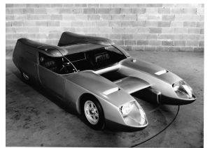 1967 Bisiluro: Twin-hulled racer, futuristic design.