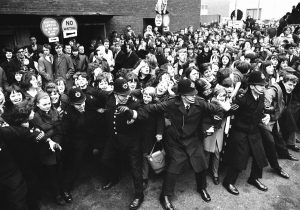 Screaming fans welcomed Beatles in '64.