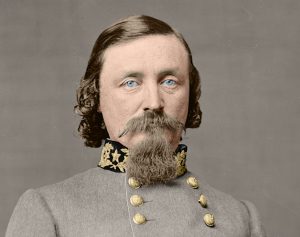 George E. Pickett, best known for Pickett's Charge during the Civil War (1861-65, color) 