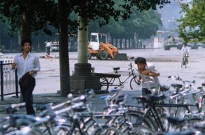 Tank Man in Tiananmen Square from a different angle, June 5, 1989  