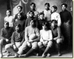 Native American Football Team, NewYork, 1901 