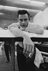 Johnny Cash, emotive expression captured his essence, Los Angeles, 1961.