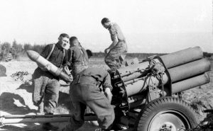 Loading a 15cm Nebelwerfer, Army Group Center, 
Russia, June 1944 