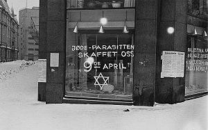 Anti Jewish graffiti Oslo Norway 1941. 