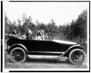 Coeur D'Alene tribe member owned a Chalmers automobile, 1916.