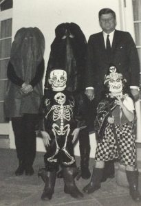 Jackie Kennedy's interesting Halloween costume, White House, 1962.