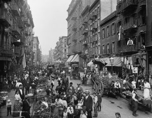 Little Italy in New York City thrived as a vibrant immigrant neighborhood.