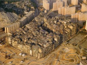 Kowloon Walled City, Hong Kong, circa 1990.  