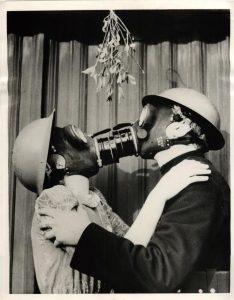 Kissing under the Mistletoe, love in the face of adversity, 1940.