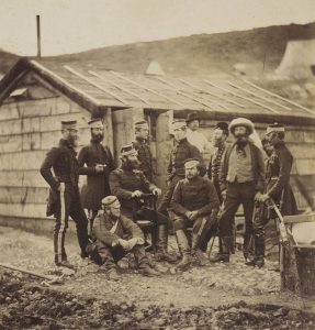 Group of Crimean War officers captured in a single image.