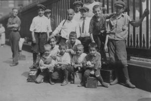 Bootblacks as young as 8 worked in NYC in 1924.