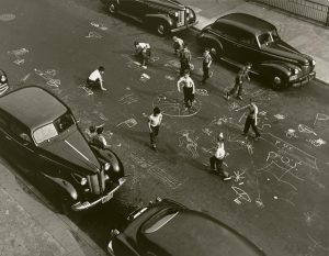 Chalk Games, New York City kid creativity, 1950s.