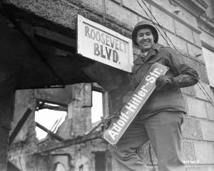 Replacing Hitler's Sign (1945)