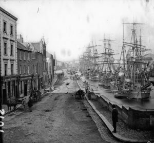 North Quay, Drogheda, Ireland, ca.1865 