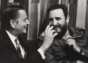 Olof Palme was the first Western leader to visit Fidel Castro in Cuba.