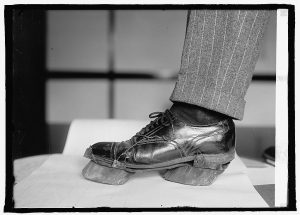 Cow shoes used by moonshiners during Prohibiton to disguise footprints, 1922  