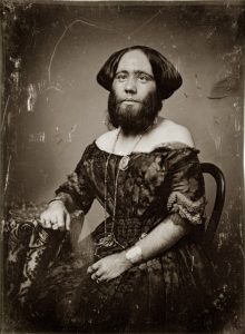 Josephine Clofullia, known as the  Bearded Lady of Geneva, 1853.