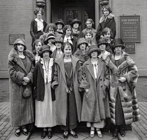 Pioneer women in higher education, Washington University, circa 1924.