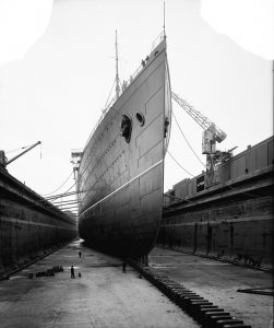 Largest liner afloat at the time of launch in 1914.