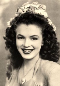 High school picture of 15-year-old Norma Jean, Marilyn Monroe, 1941.