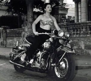 Lina Salomé, a talented singer and dance, Havana, Cuba in 1956.