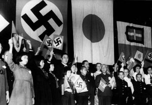 Children of Japan, Germany, and Italy meet in Tokyo on December 17, 1940 