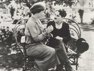 Keller taught Charlie Chaplin, to speak with hands, 1918.