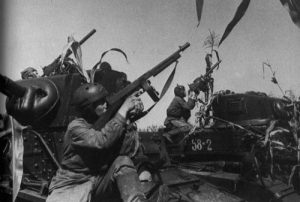 Soviet Tankers posing with Lend-Lease equipment, ca 1942 