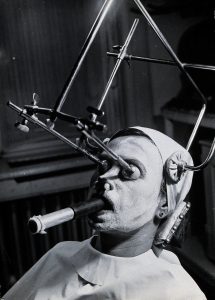 A woman having a skin peel to remove freckles, Budapest, Hungary, 1937.