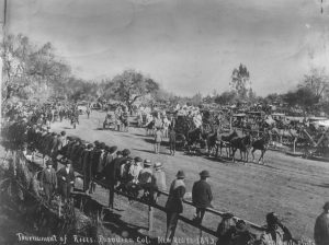 Tournament of Roses Parade, New Year's Day 1893.  Pasadena, California. 