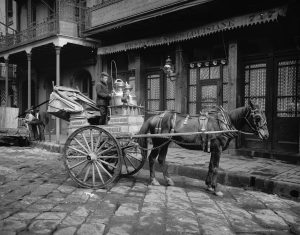 New Orleans milk cart, New Orleans, ca.1903 