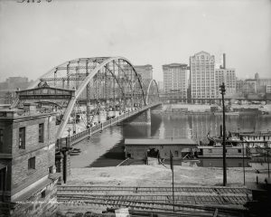 The Sixth Street bridge, Pittsburgh, Pennsylvania, ca.1900-10 